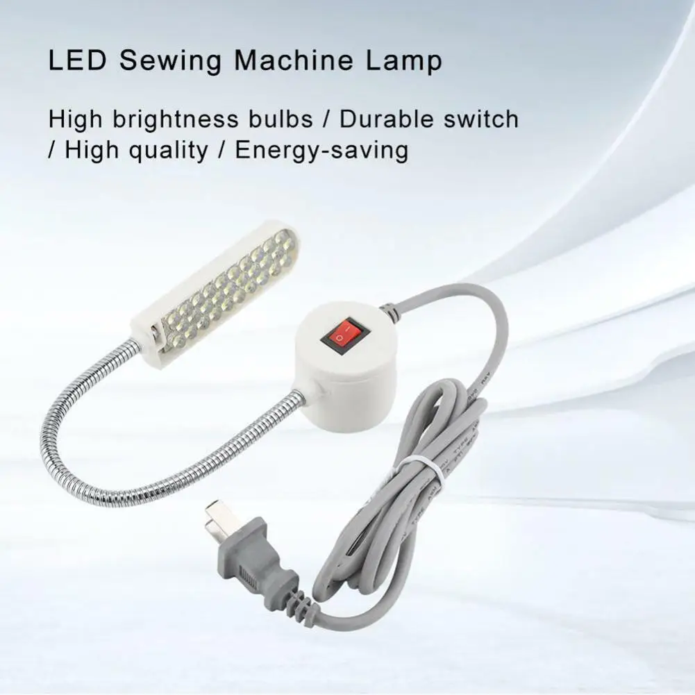 Sewing Machine Lamp With N38 Strong Magnetic 6000K 180lm Work Light For Sewing Machines Drill Presses Milling Machines