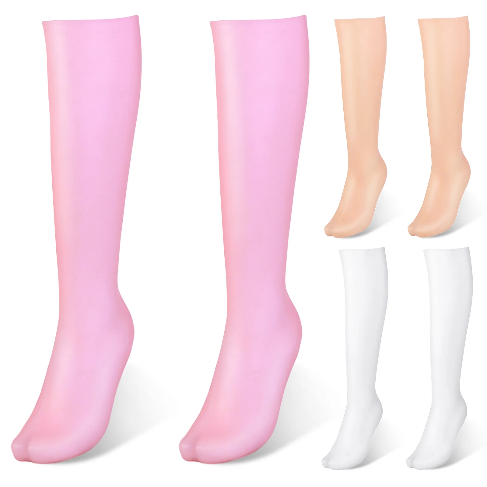 Silicone Long Moisturizing Socks Anti Cracking Foot Protection Socks Soft Foot Exfoliating Stockings Comfortable Foot Care Tools