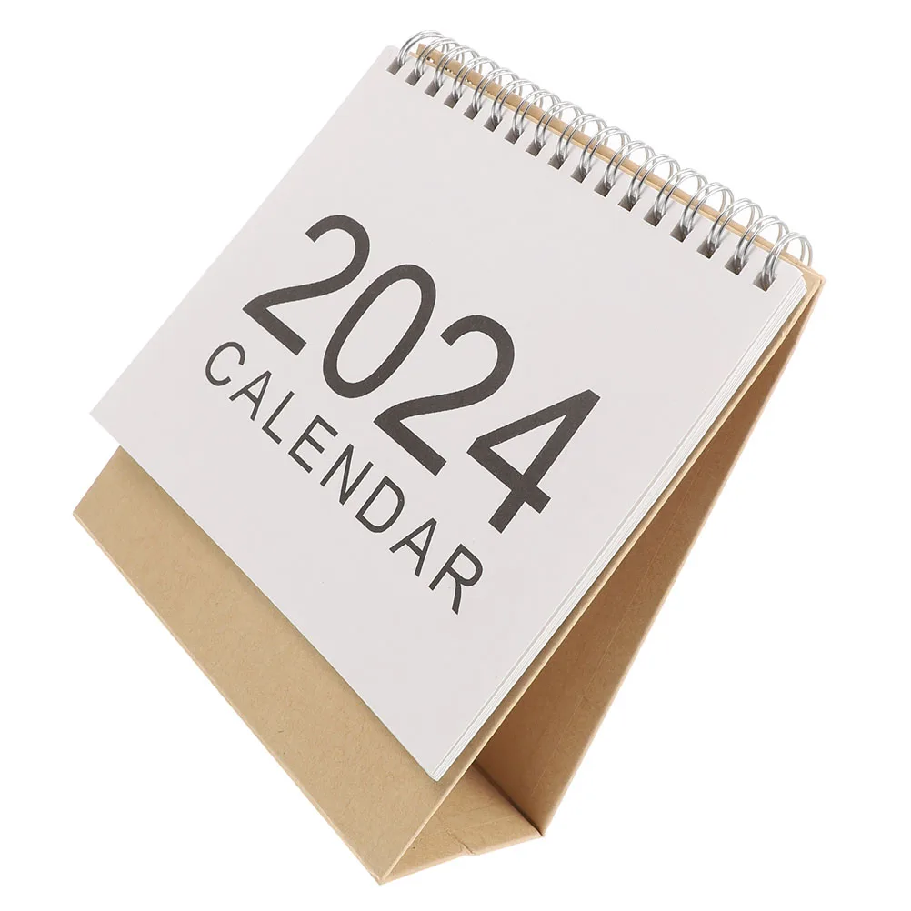 

2024 Desk Calendar Table Flip Calendar Mini Desktop Simple Decorative Schedule Planner For Home Classroom Dorm