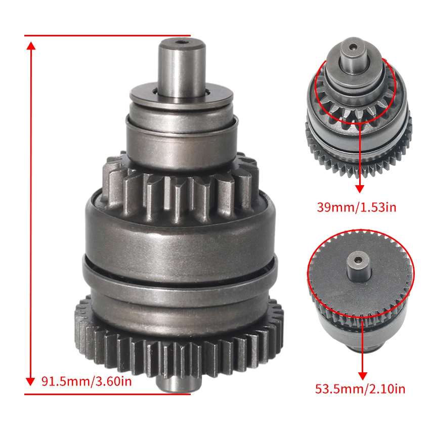 Motorcycle Starter Motor CCW Pinion Gear For Polaris 250 300 350L ATP330 ATP500 400L EURO BIG BOSS 4X6 500  2X4 4X4 6X6 3083647