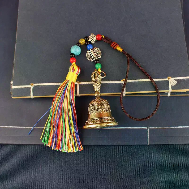 الرجعية النحاس جرس الرياح الدقات النحاس الحرف يموت الصب سقوط الرياح الدقات التبتية البرونزية جرس أفكار النحاس جرس قلادة