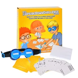 Upside Down Challenge Glasses Game Complete Fun Challenges with Upside Down Goggles for Adults Children Age 7 Years + Kids Gifts