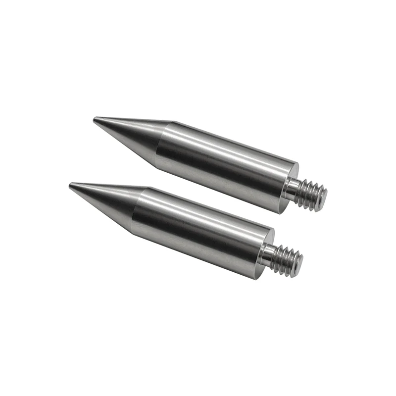 2 pezzi di ricambio di alta qualità 50mm lunghezza mini punta a punta per mini prisma-1/4 "filo in acciaio inossidabile spedizione gratuita