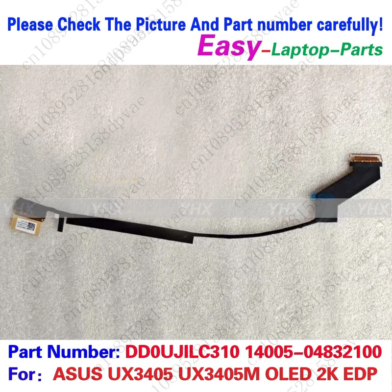 

GYX New For ASUS UX3405 UX3405M OLED 2K EDP CABLE DD0UJILC310 14005-04832100.