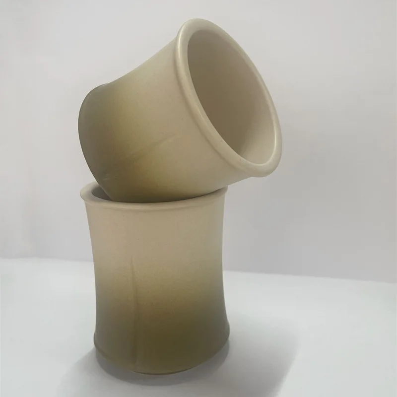 Candle ware creative ceramic cup handmade bamboo cup
