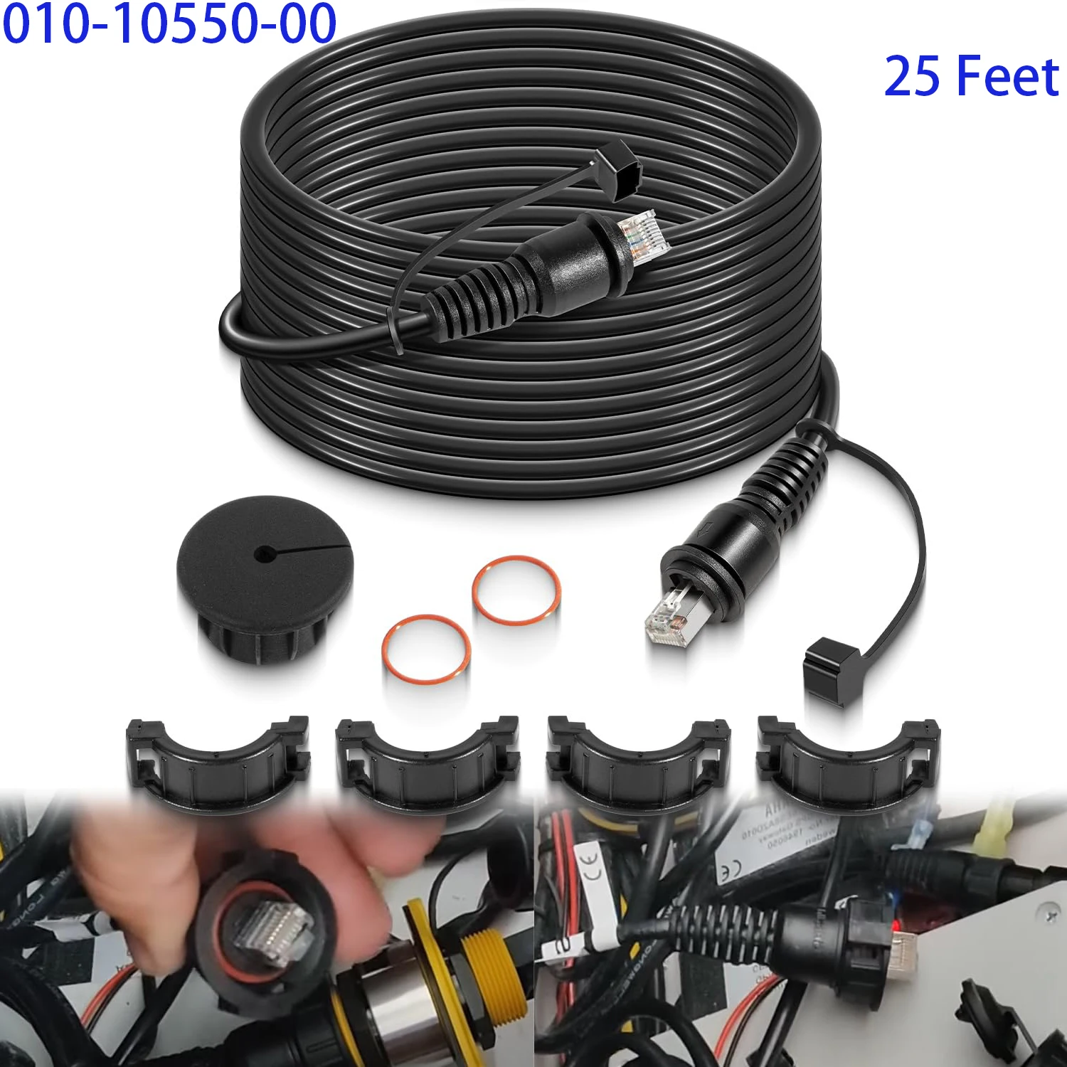 25-ft-with-split-connector-waterproof-cap-for-marine-rj45-for-garmin-navigation-screen-010-10550-00-marine-network-gms-10-cable