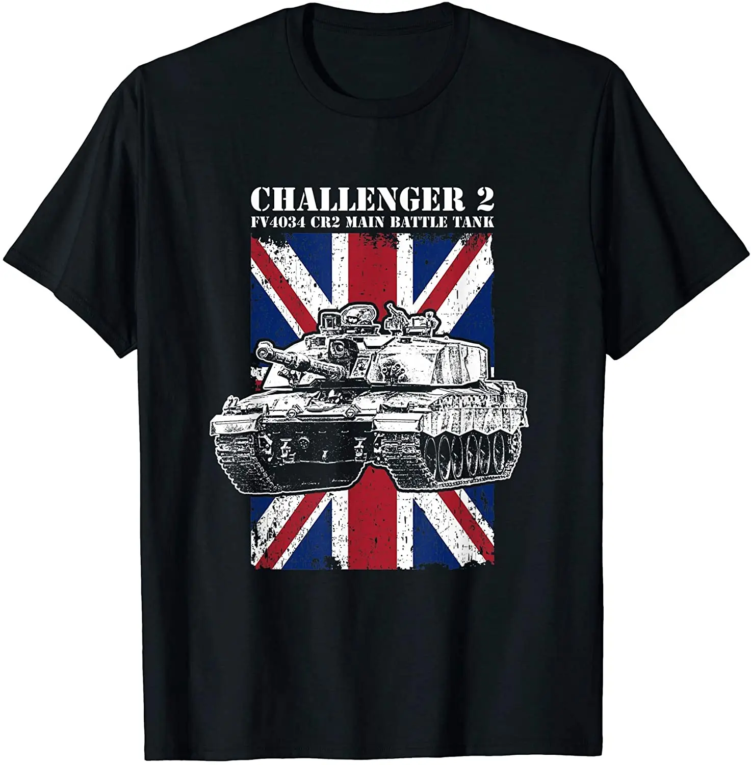 British Challenger 2 Main Gattle Tank T-Shirt. Premium Cotton Short Sleeve O-Neck Mens T Shirt New S-3XL