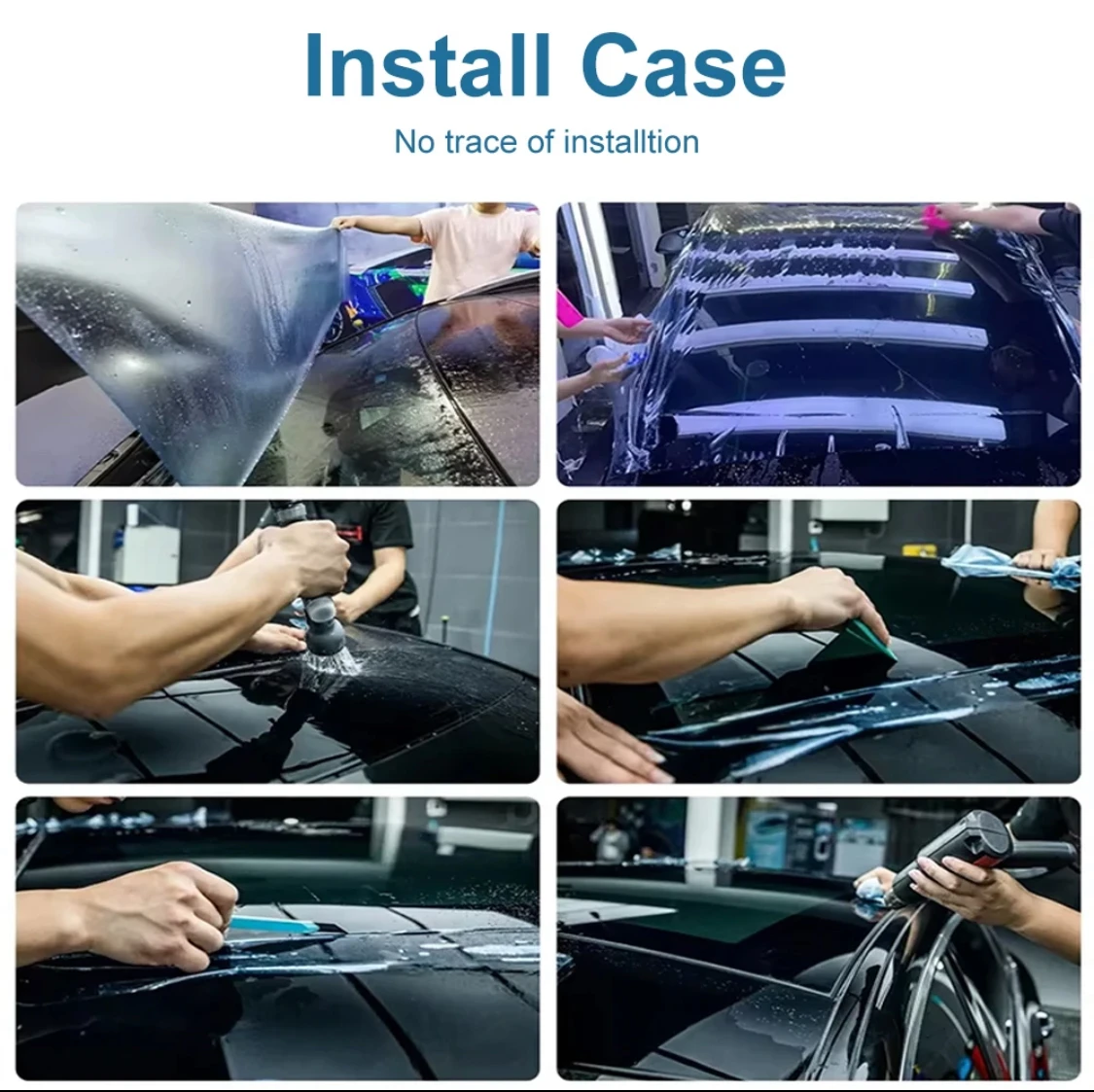 7.5MIL Auto TPU Wrap Film Zonnedak Bescherming Zwart Dak Dakraam Rekbaar Ijs Armor IR Afwijzing Anti-Kras Raampantser