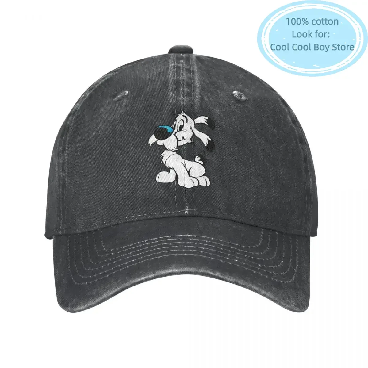 Asterix And Obelix Baseball Cap Distressed Denim Snapback Hat Dogmatix Idefix Ideafix Dog Outdoor Travel Adjustable Caps Hat