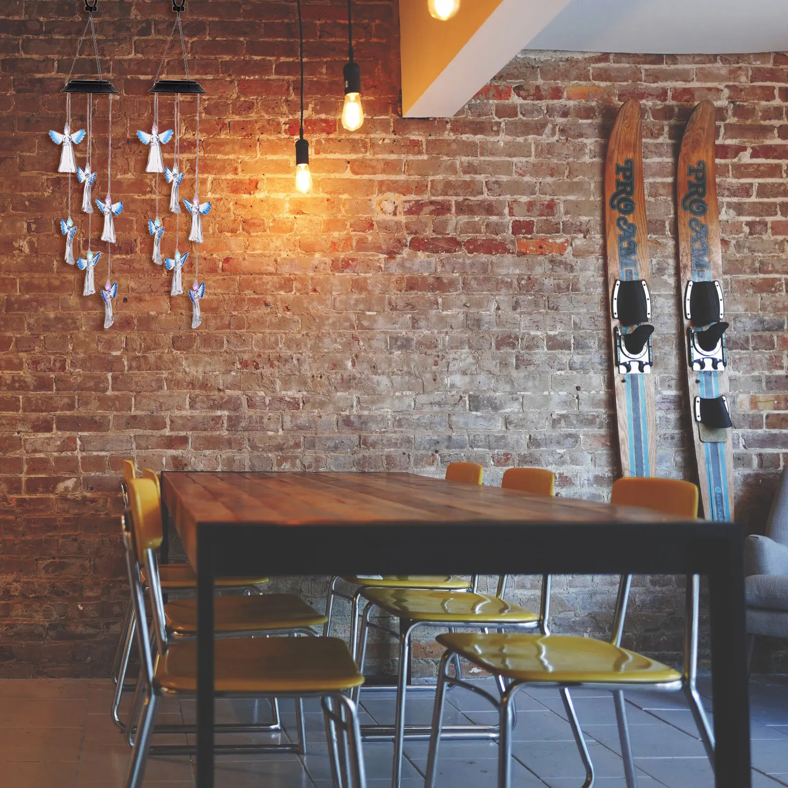 

1Pcs Solar Angel Wind Chime Light Hanging Garden Lamp Solar Powered Wind Bell Light Bright Color Romantic Outdoor Decoration