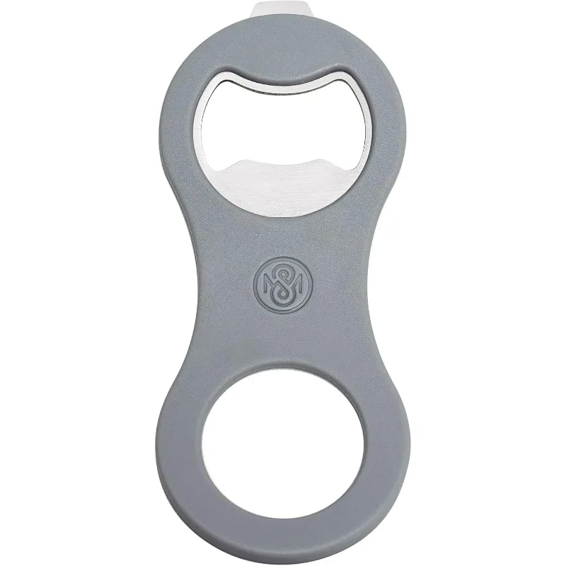 2 in 1 Magnetic Beer Bottle Opener for Refrigerator and RV with Cap Catcher, Soft Touch Silicone Surface Protect Fridge, Pop Can Soda Can Opener for Long Nails, Ideal Gift
