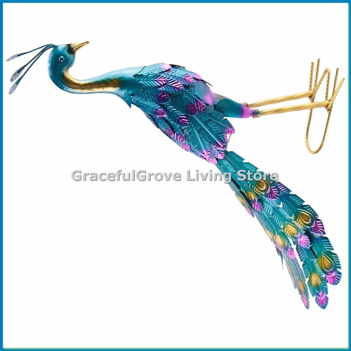 

Многоцветная металлическая статуя. Металлическая статуя. Открытый сад, патио, терраса, крыльцо. Художественное украшение-ABFB.