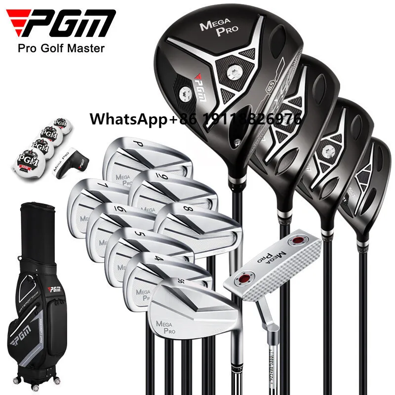 

PGM MTG036 MEGA PRO Professional Training Men Full Golf Clubs Complete Set with Head Covers and Golf Travel Bag