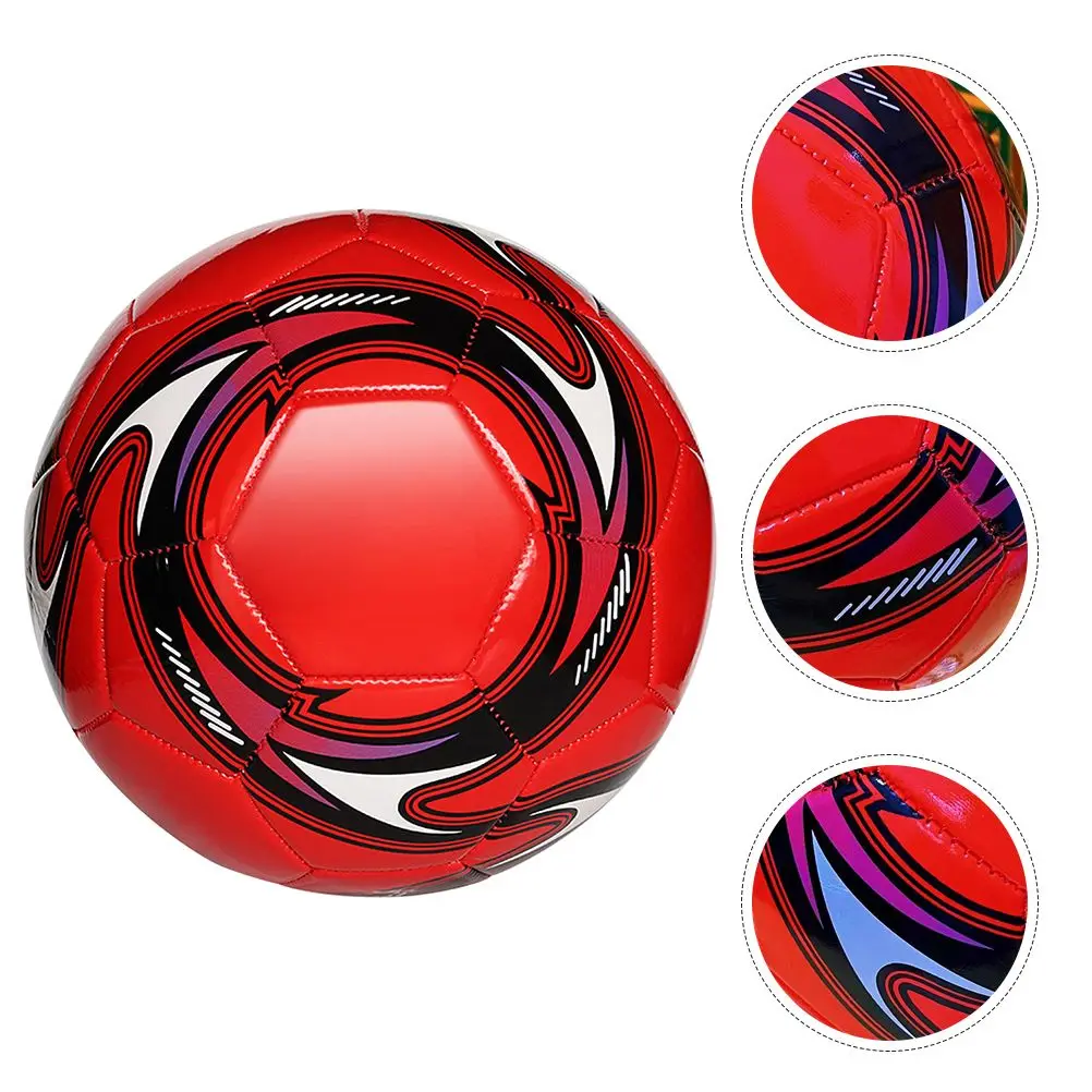 PVC-Größe, Fußball, beständiges Spielzeug, Fußballtraining, leichtes rotes Design, aufblasbarer Fußball für Kinder im Freien