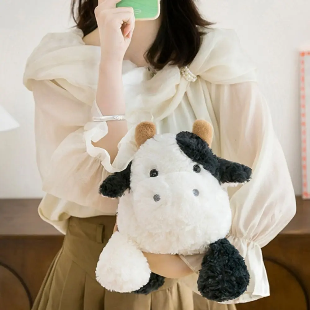 

Plushie Sheep Lying Baby Goat&Cow 23/38cm PP Cotton Cute Animal Lovely Fluffy Big Horns Goat Gift
