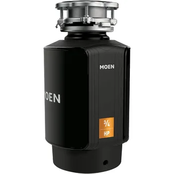 Moen 호스트 시리즈 3/4 HP 연속 피드 쓰레기 처리, 주방 싱크대 사운드 감소, 전원 코드 포함, GXS75C