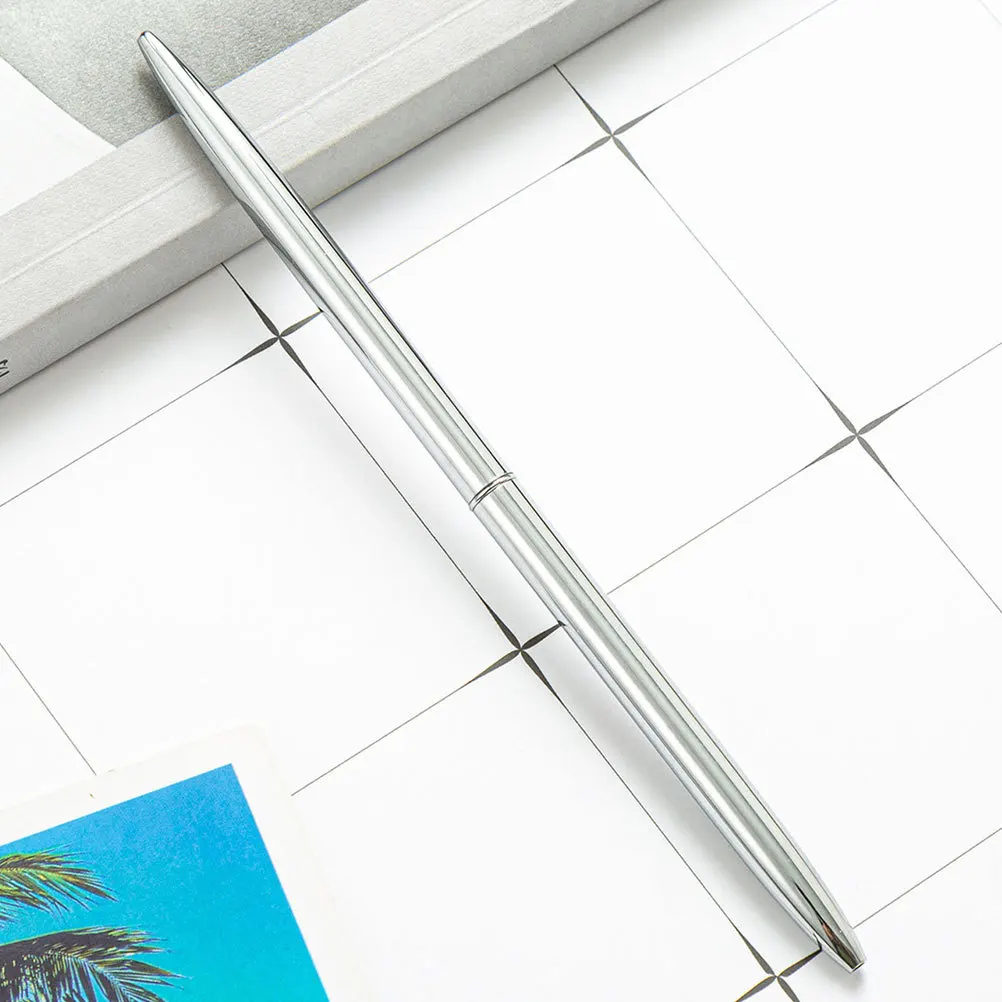 

6Pcs Ballpoint Pen Metal Writing Pen Smooth Business Signature Pens for Office Hotel Bank Use Ballpoint Pens Office Stationery