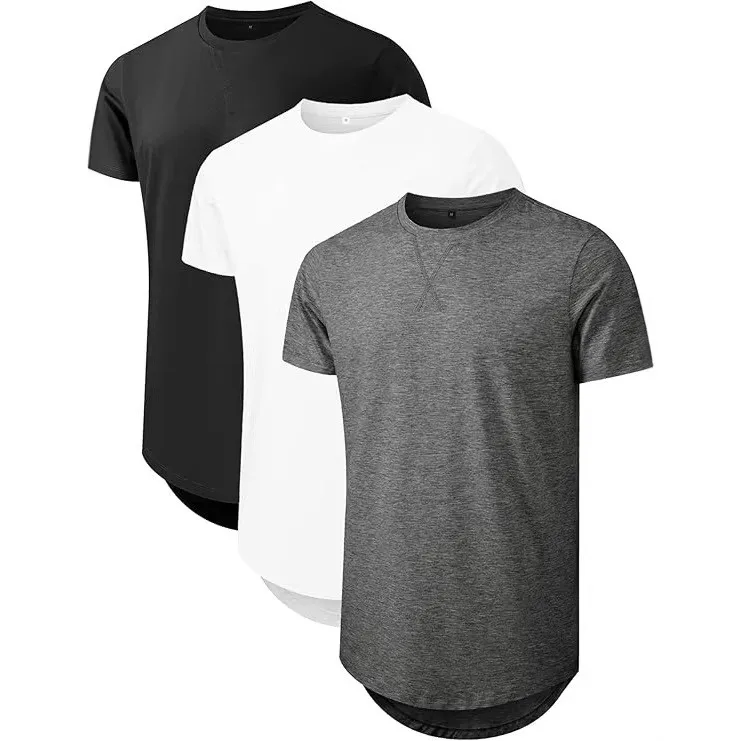 Casual Short Sleeve Top Sporty Casual Pullover Crew Neck T Shirt with Topstitching Detail for Men Daily Spring Summer Autumn