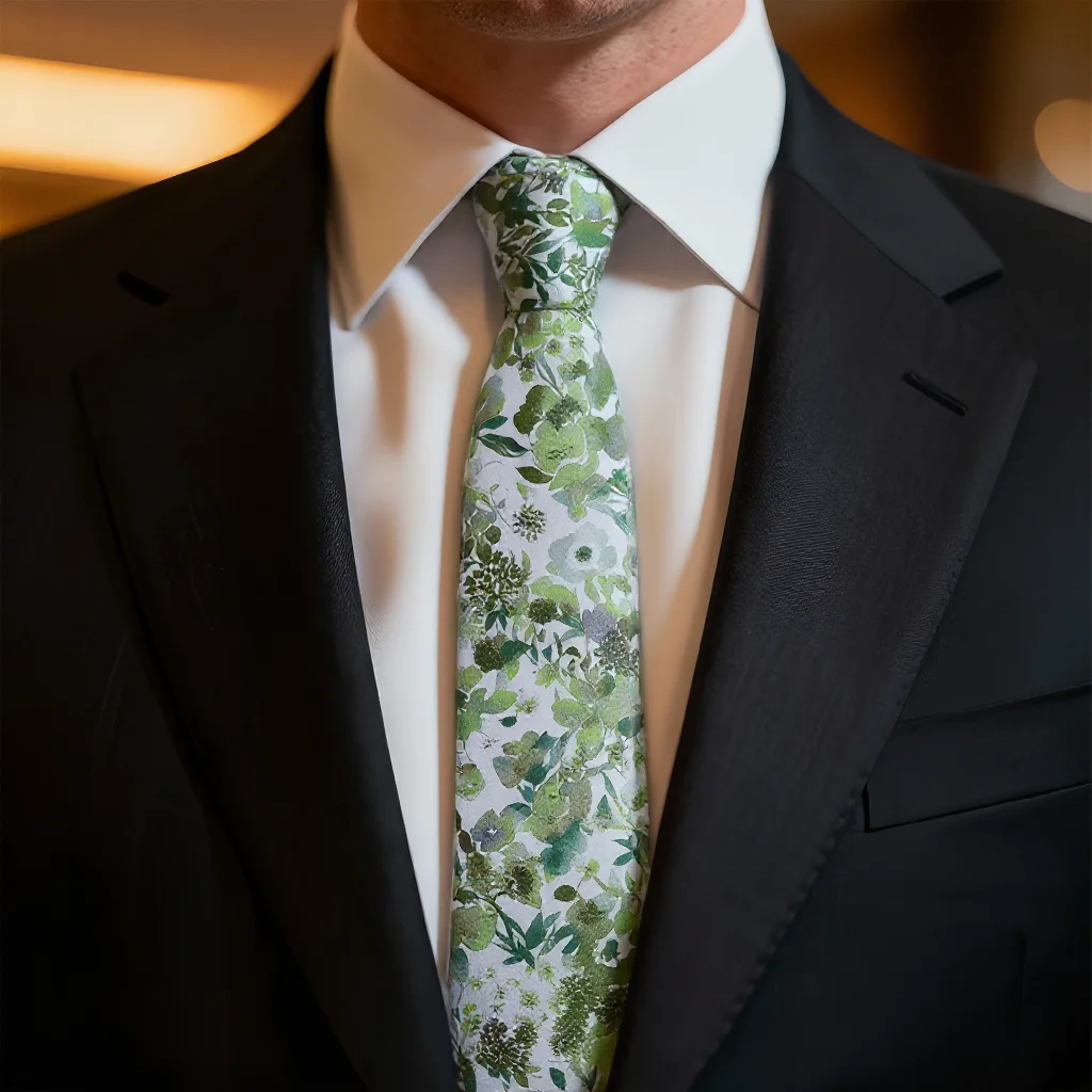 가을 겨울 신상 넥타이 포켓 스퀘어 세트 고품질 면 6cm 스키니 타이 남성용 넥타이 젊은층 업무 회의용