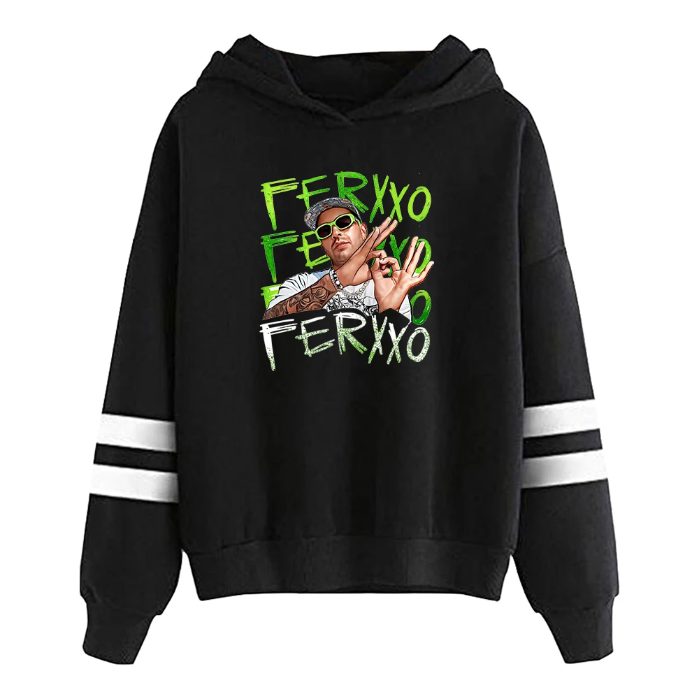 

Толстовка Feid Ferxxo Merch 2024, тур, без карманов, с рукавами с параллельными перекладинами, уличная одежда для женщин и мужчин, толстовка с капюшоном, одежда в стиле хип-хоп