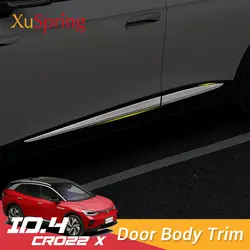 For VW ID.4 ID4 X PRO GTX Crozz 2021 2022 2023 Car Door Body Sill Side Protector Trim Cover Strips Decoration Garnish Styling