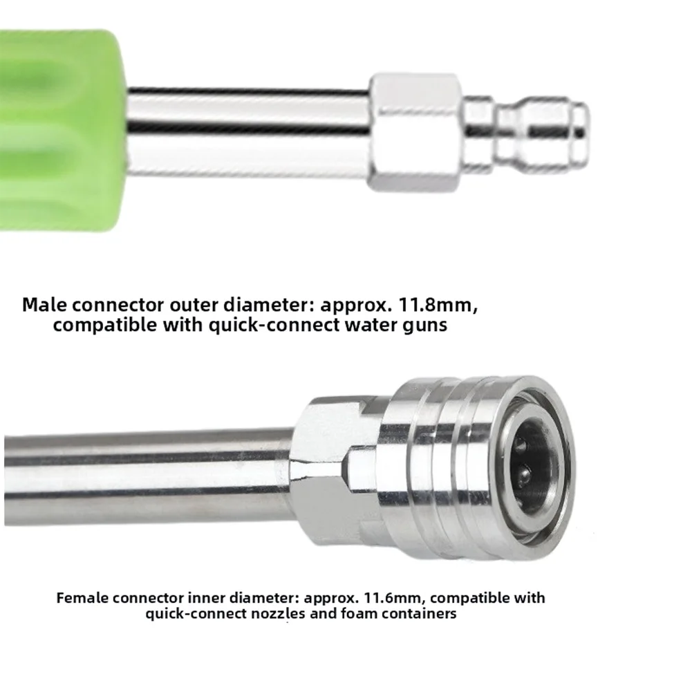 Stainless Steel 35CM Car Wash Extension Rod with Design for Better Control When Cleaning Hard to Reach Areas on Vehicles
