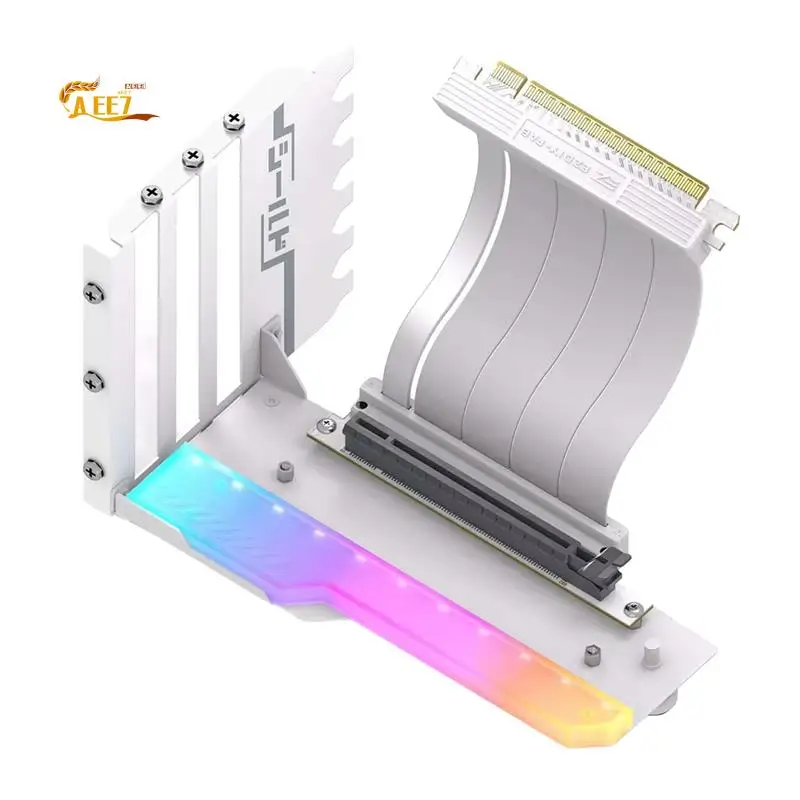 

AEE7-вертикальный монтажный кронштейн для графического процессора с PCI-E 4.0 X16, комплект поддержки видеокарты, угол 90 градусов, прямой угол