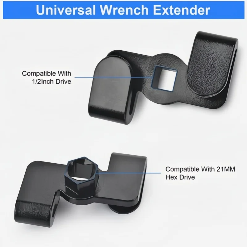 Wrench expansion adapter, wrench expansion tool for 0.82in hexagonal drives for machinery and automobiles, auto parts, automotiv