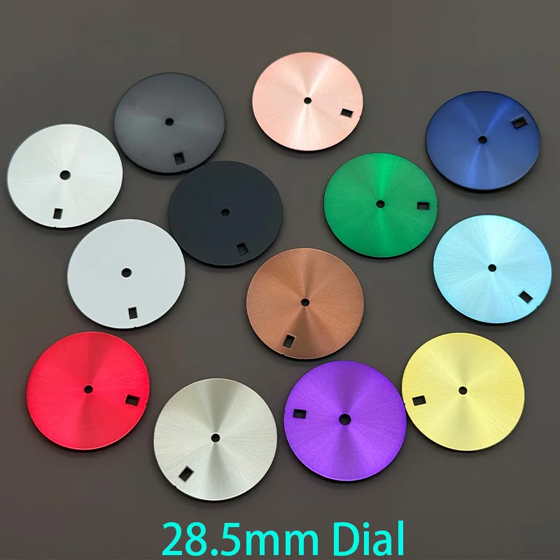 Customized Single Window NH35 Dial Sun Pattern Surface Dial Fit For NH35 NH36 7S26 Movement 28.5mm Watch Surface Dial Replace