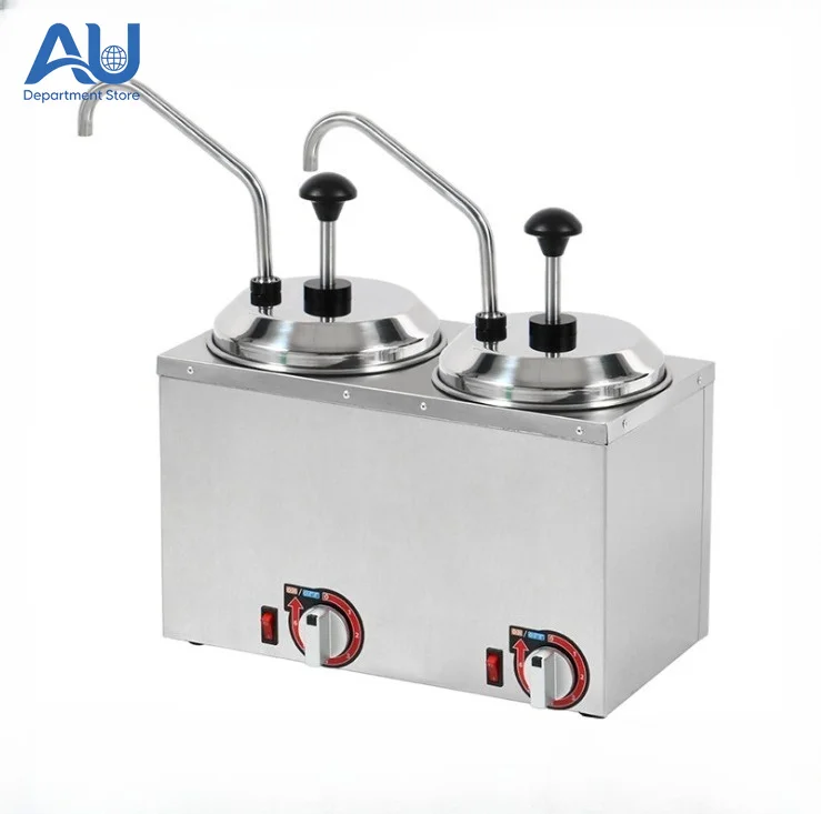 Electric cheese cheese machine dispenser single head square stainless steel electric sauce pump cheese insulation