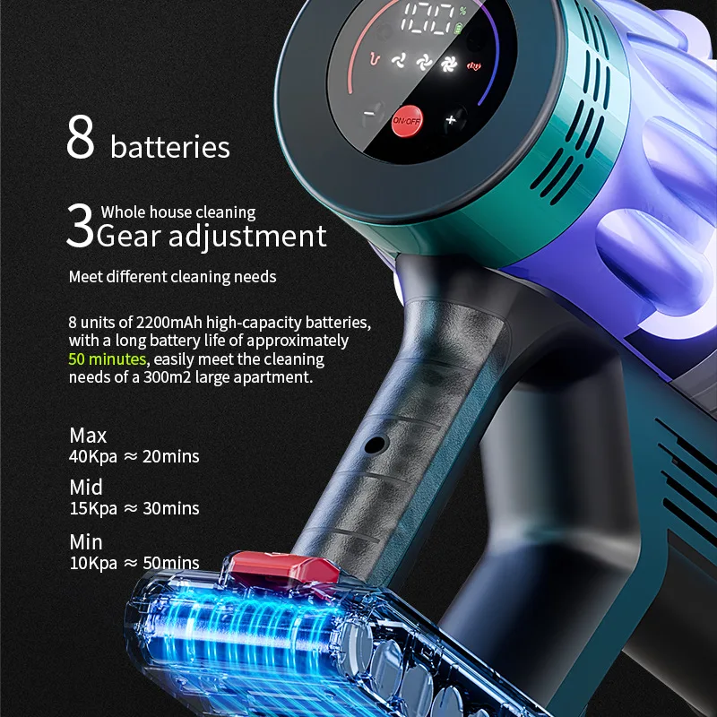 Hot selling cordless household vacuum cleaner with strong suction and high power, convenient handheld vacuum cleaner