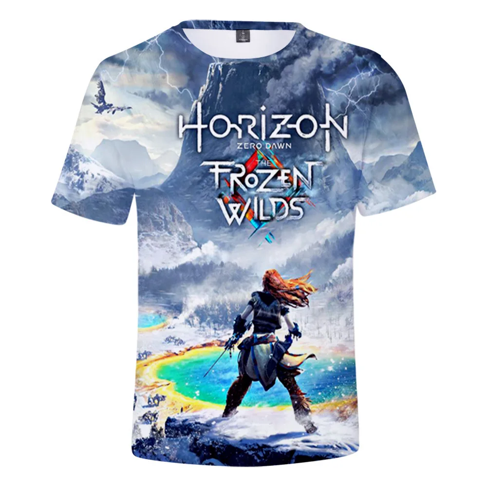 New Horizon Zero Dawn 3D Print T Shirt Men Women Tees Print Fashion New High Quality Short Sleeve Casual T Shirt Oversized