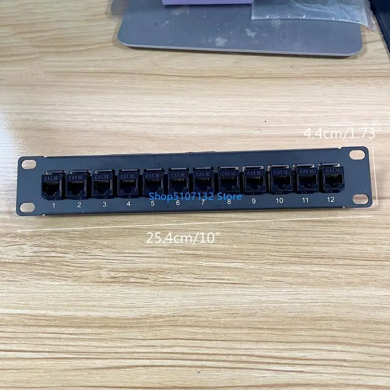 87HD 12 포트 CAT5E RJ45 w/back bar wallmount 또는 rackm 용 커플러 패치 패널을 통해