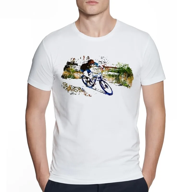 

Bicycle Pattern 3D Printed Men's Cycling Casual Heartbeat Stimulation Sports Breathable Quick Drying Loose Harajuku T-shirt
