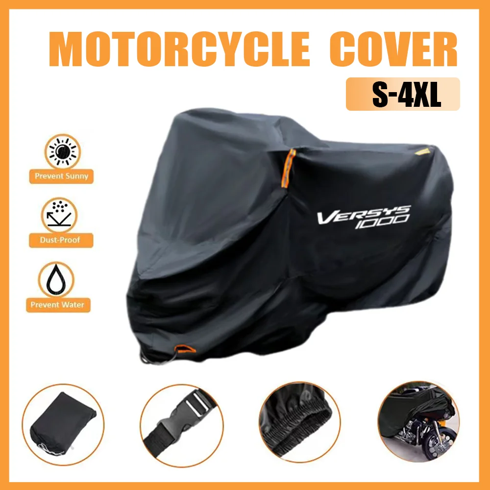 

Protector Cover Weather And Lightning Protection For Kawasaki Versys 650 X-300 Versys 1000 Rain Waterproof Cover