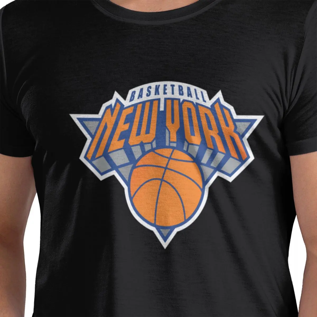 

Нью-Йоркская баскетбольная футболка из 100% хлопка, мужские модные футболки, мужские футболки с круглым вырезом и коротким рукавом, S-6XL