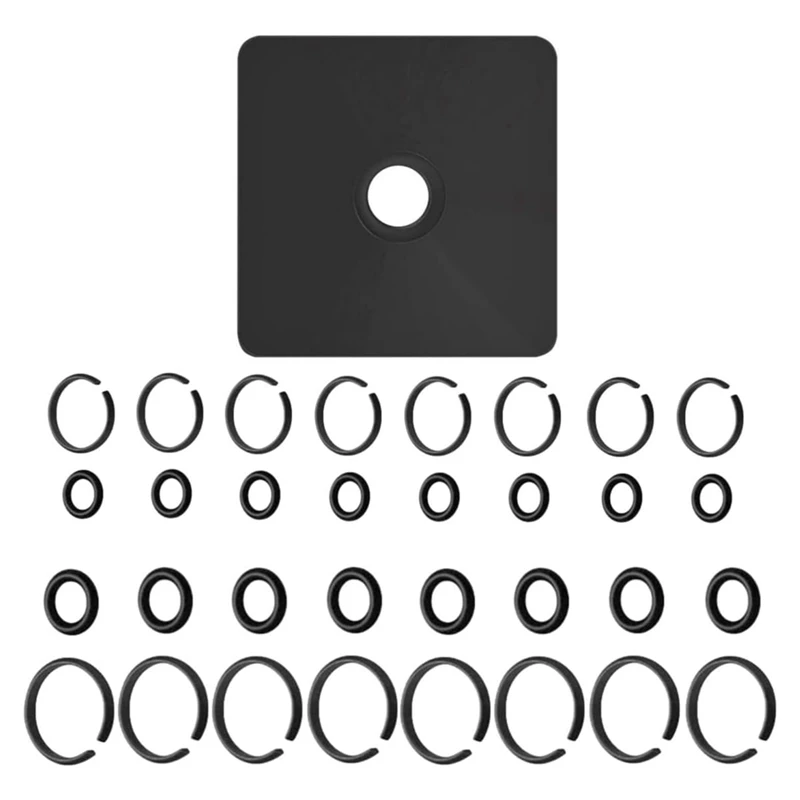 

ABSS-(8+8Set) 1/2Inch And 3/8Inch Impact Retaining Ring Clip With O-Ring,Retainer Impact Lock Ring Anvil Install Tool