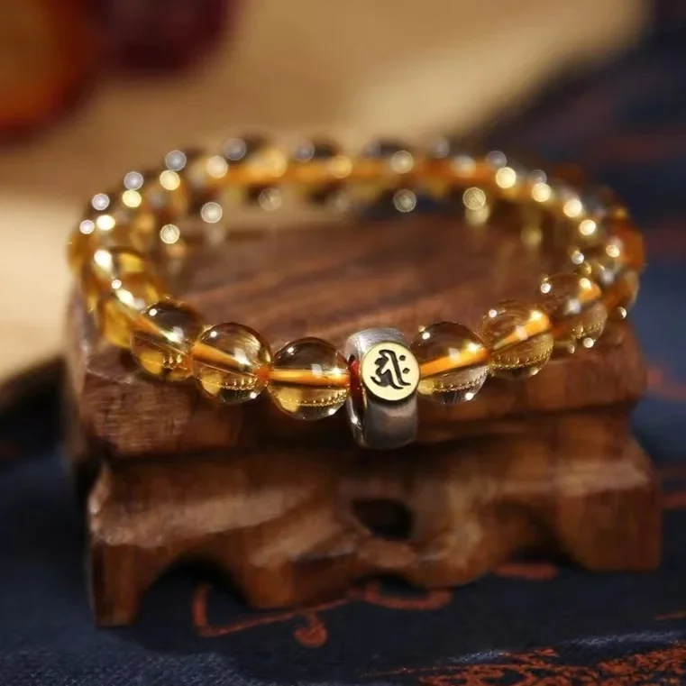 [Natural Protection] Brazil Collection 8A Citrine Bracelet for Men and Women‘s Couple HandString Triple Good Lucky Wealth Pixiu