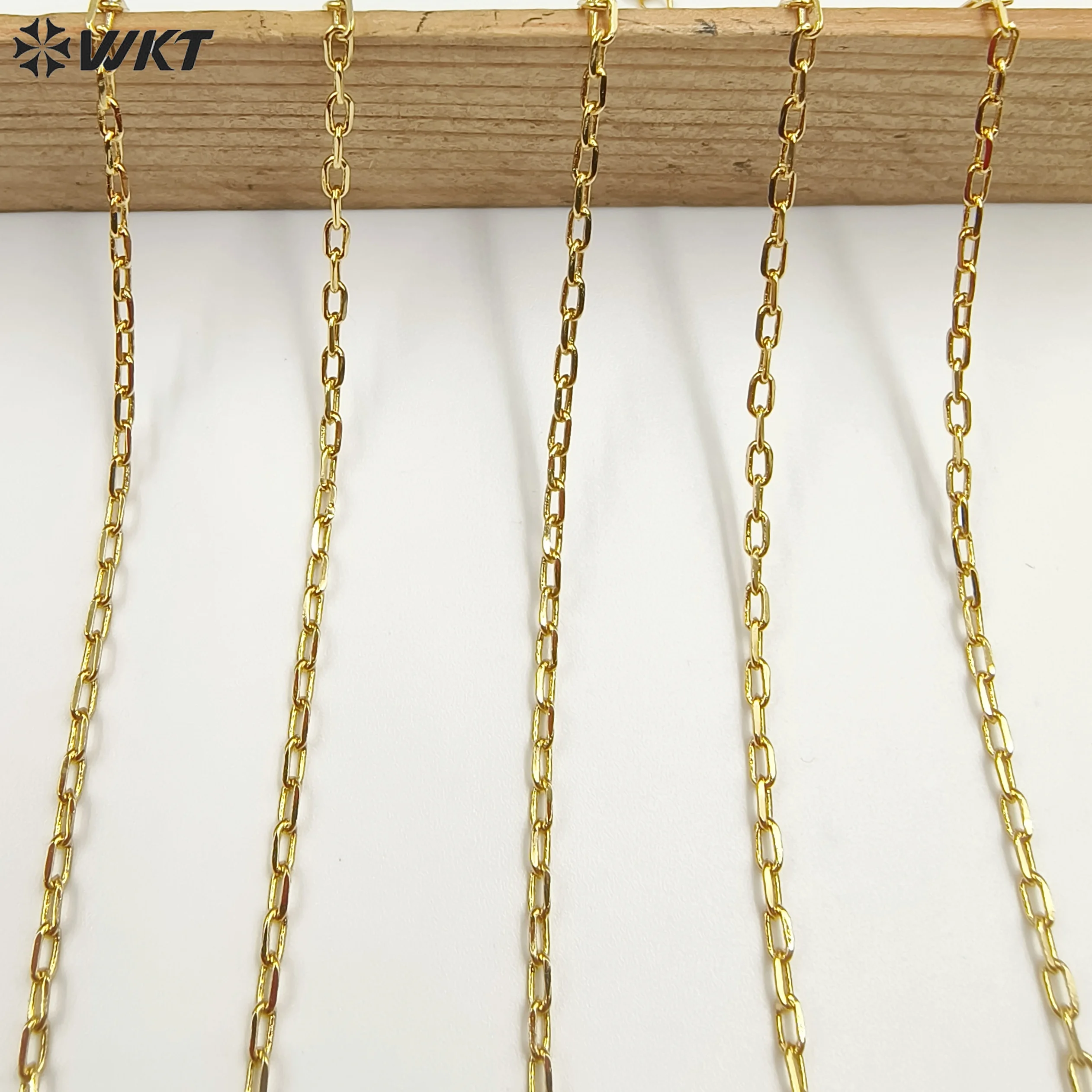WT-BFN020 Simple Beautiful Fashion Gold Plated Chain Cute Necklace Jewelry Accessory For Women Girl Birthday Gift Party Dressing