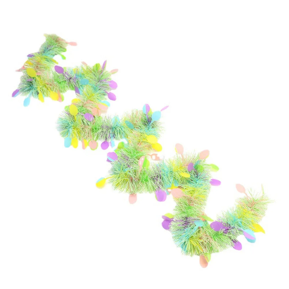 2/4 adet Bahar Paskalya Çelenk Şerit Tinsel Paskalya DIY Çelenk Zanaat Paskalya Dekor 2025, Ev Asılı Süsleme Doğum Günü Partisi Hediye