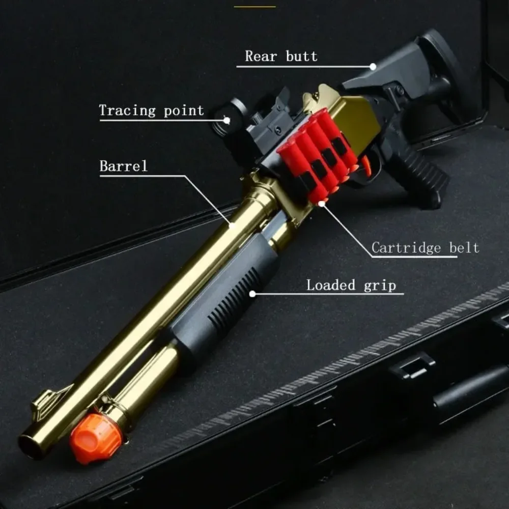 XM1014 S686 Shotgun Spray Toys Shell Throwing Soft Bullet Outdoor Long Range Shooting Distance Battles Game Birthday Gift