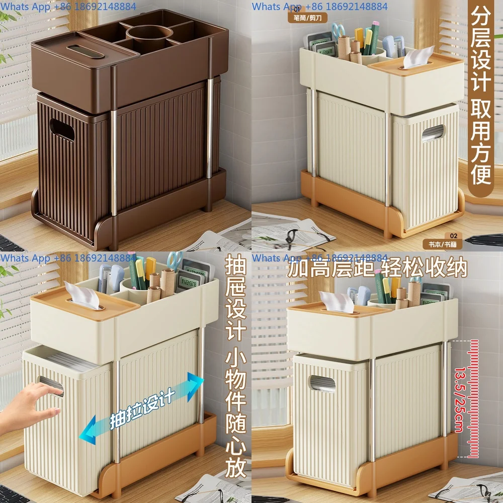 

File Storage Shelf Desktop Organizer for Office Home Use Books Stationery