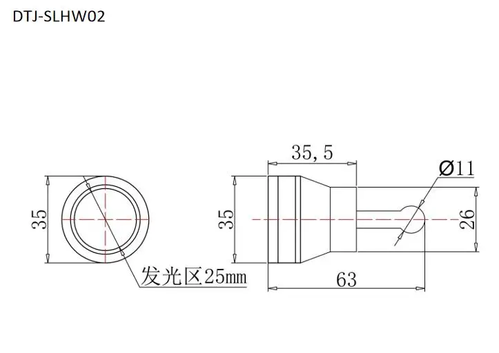 Détection par vision industrielle de source de lumière concentrée, lampe à faisceau élevé, spot uniforme, haute luminosité