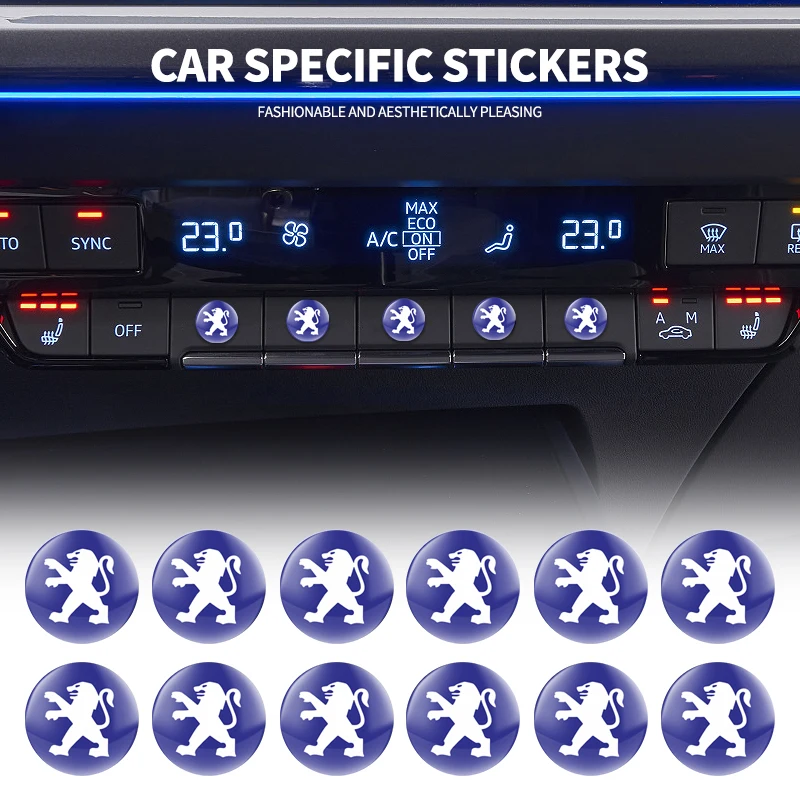 2/5/10Pcs Car Door Lock Eye Protector Cover Keyhole Sticker Accessories For Peugeot 206 307 308 207 3008 208 407 508 2008 5008