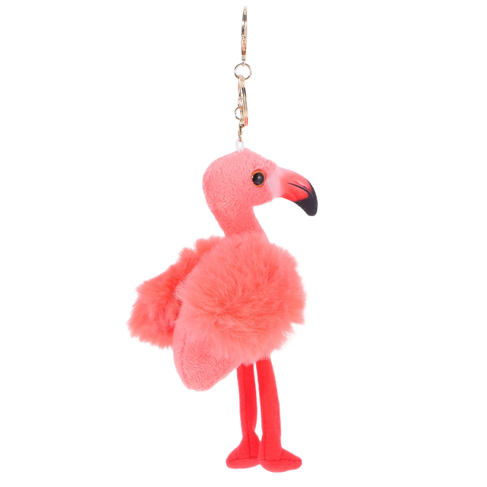 

Flamingo Theme Key Chain: Colorful Animal Keyring Pendant for Backpacks Car Keys Handbags Cute Decorative Charm Present