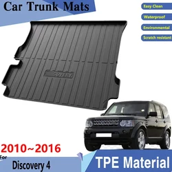 Car Trunk Mat for Land Rover Discovery 4 L319 Land Rover LR4 2010~2016 Car Rear Cargo Tray Trunk Rear Anti-dirty Pad Accessories