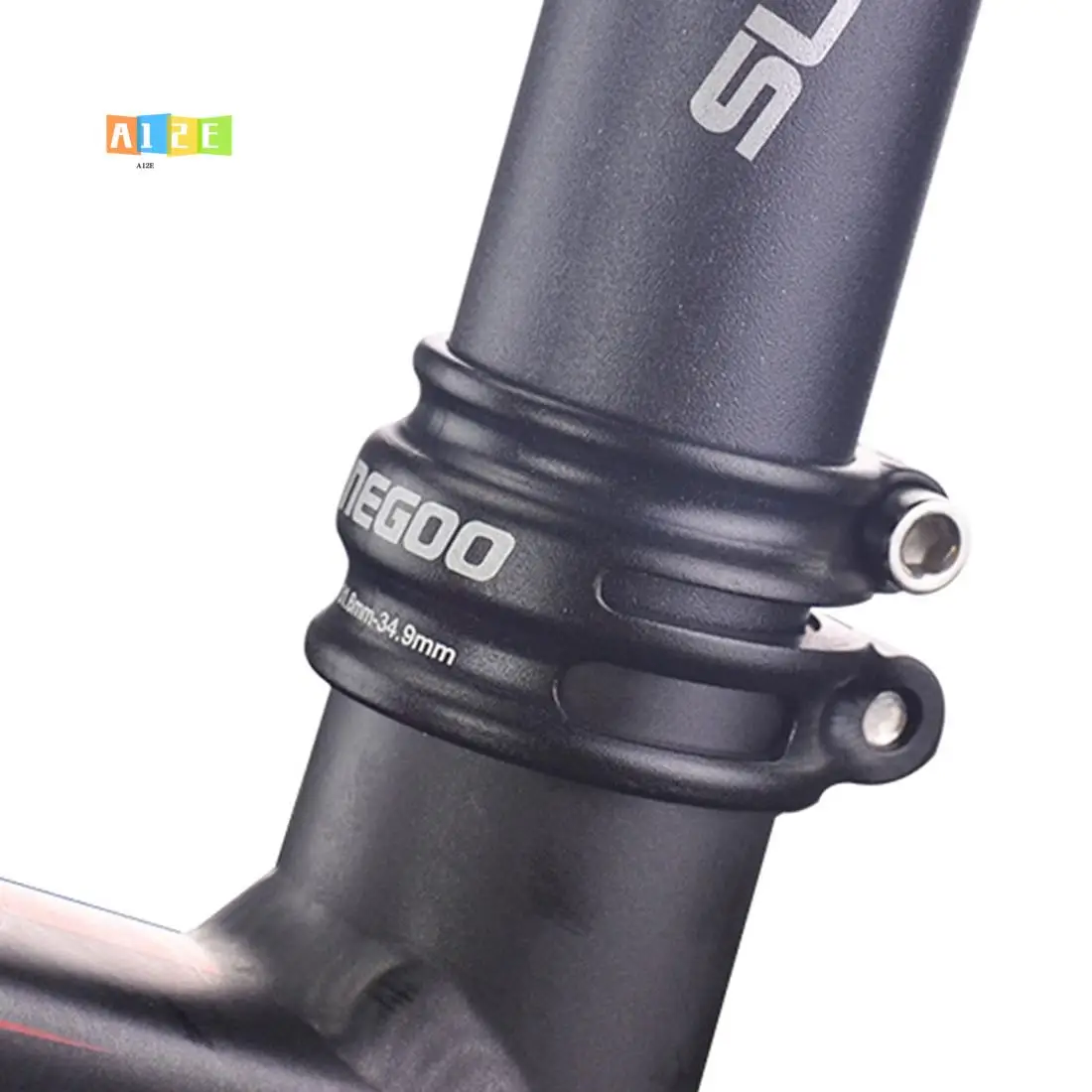A12E-Double Layer Adjustable Bicycle Seatpost Clamp Aluminium Alloy MTB Road Bike Seatpost Tube Clip