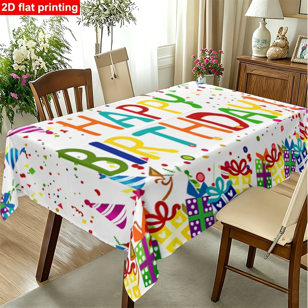 1PC Rectangular Tablecloth featuring a 