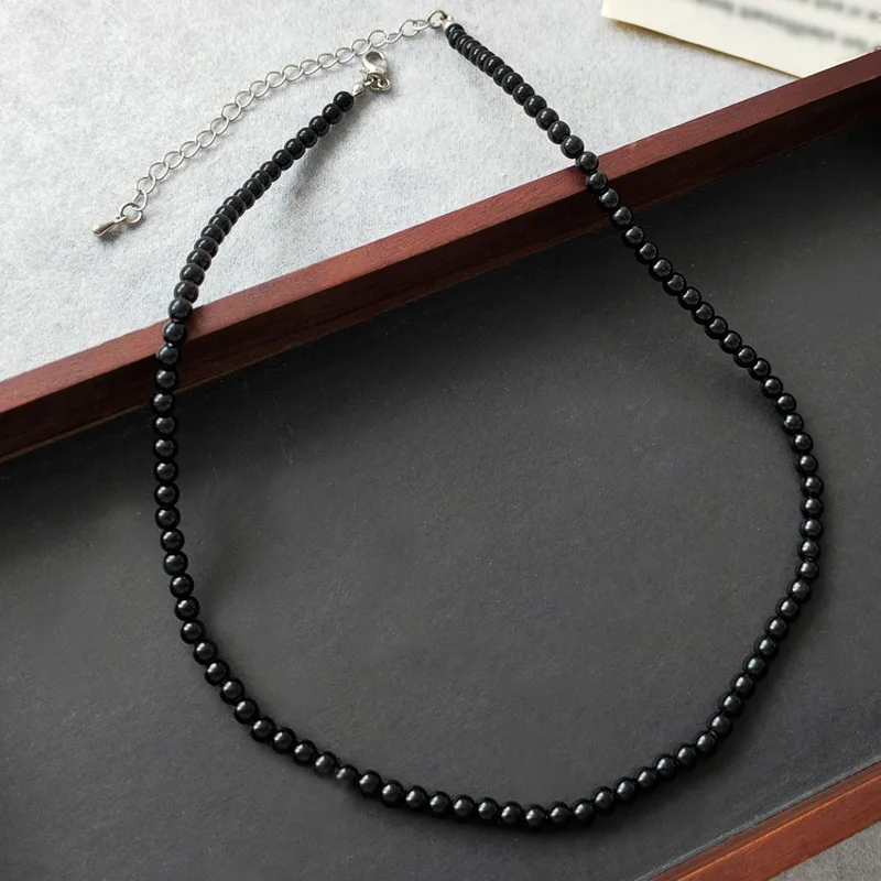 MiHan Fashion Jewelry Vintage Luxury Temperament Black Color Simulated Pearl Necklace For Women 2023 Trend New Wholesale