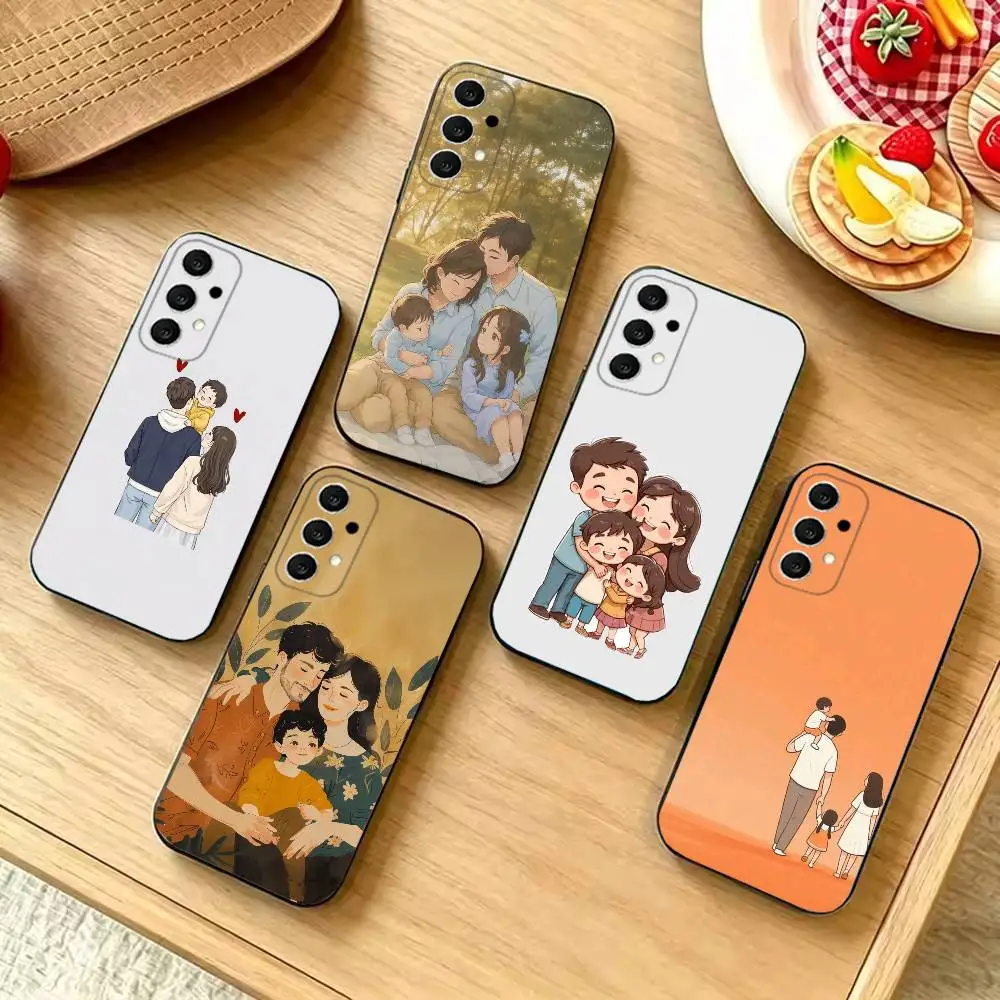 Sweet Family Shockproof Black Cell Phone Cover, Fit for Samsung S20,S21,S22,S23,S24,S25,S26,Ultra,Plus,FE,Lite